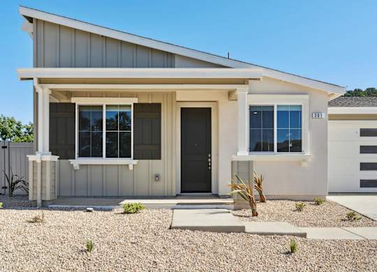 A House with Black Front Door at Montessa Apartments, Vacaville