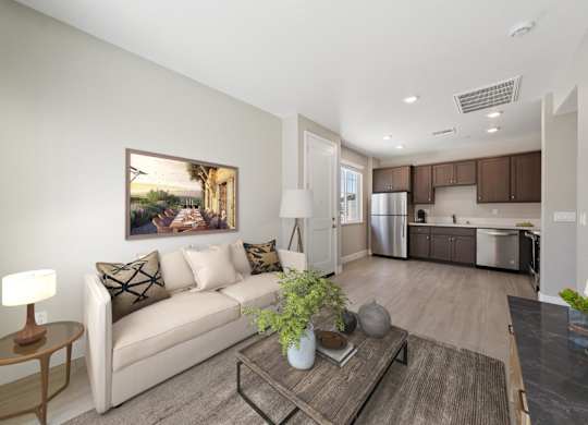 A Living Room with a Couch at Montessa Apartments, Vacaville, CA