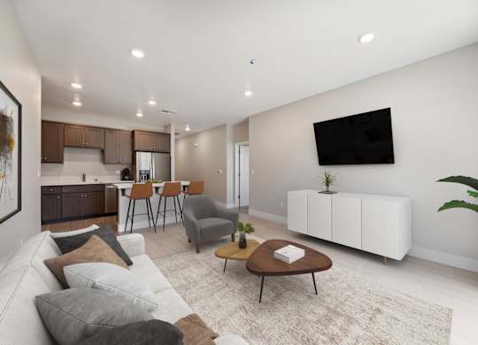 Living and Dining Room at Montessa Apartments, Vacaville, CA, 95687