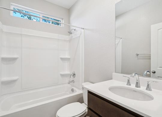A Bathroom with a Bathtub at Montessa Apartments, Vacaville, CA, 95687