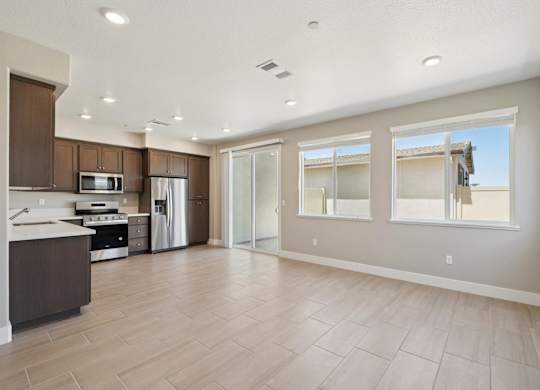 Spacious Kitchen at Montessa Apartments, California