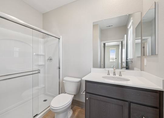 Bathroom With Storage Space at Montessa Apartments, California, 95687