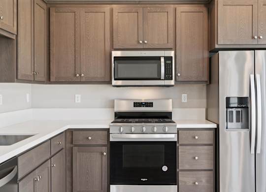 A Kitchen with Sink at Montessa Apartments, Vacaville