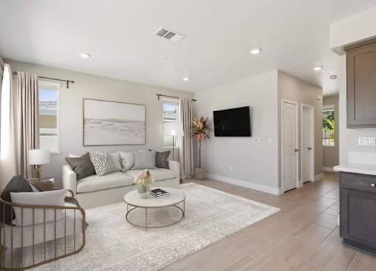 Living Room with TV at Montessa Apartments, Vacaville, 95687