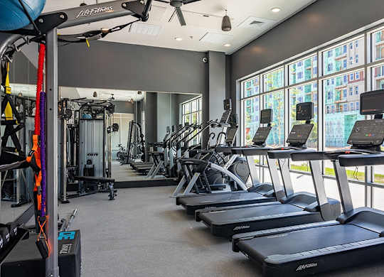 Cardio Machines at Railside at Wadsworth Station, Lakewood, CO, 80214
