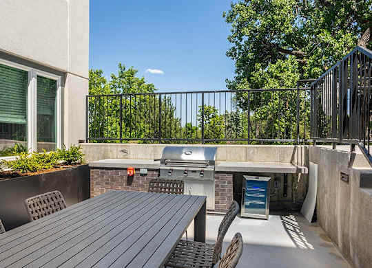 Grill And Patio at Railside at Wadsworth Station, Colorado
