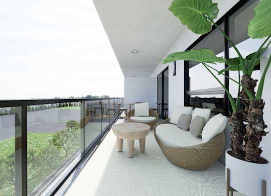 Large Balcony And Patio at Damask, Windsor, ON N8S 0B7 