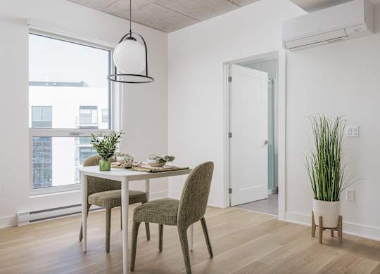 Dining Room at Lynk De la Savane Apartments, Montreal, Québec