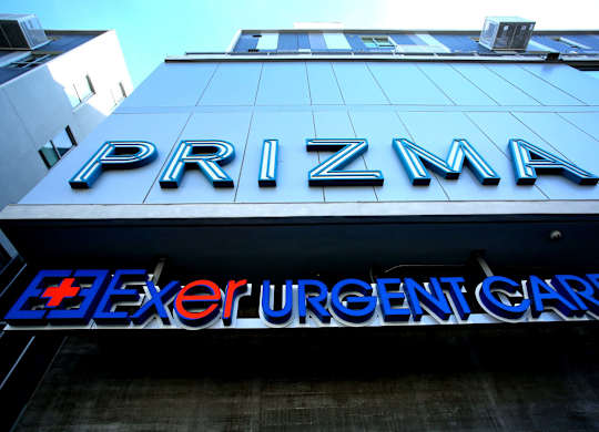 Building Signage at Prizma, Los Angeles, CA 90038  