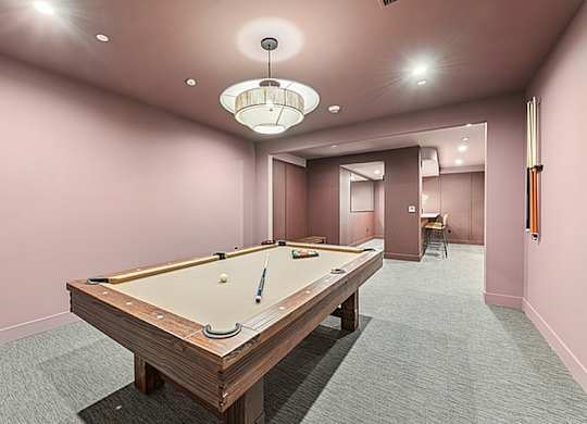 Pool table at 701 Hudson, Los Angeles, CA
