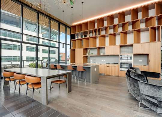 Kitchen And Coffee Bar at Channel House, Oakland California