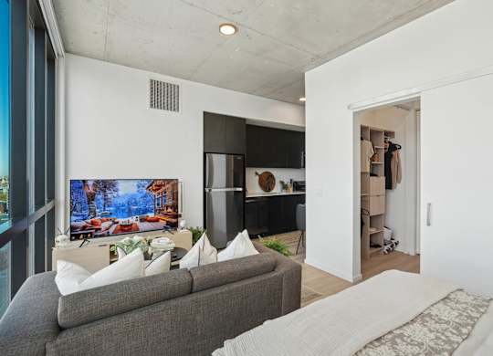 Spacious Living room at Velaris Living Apartments, Colorado, 80205