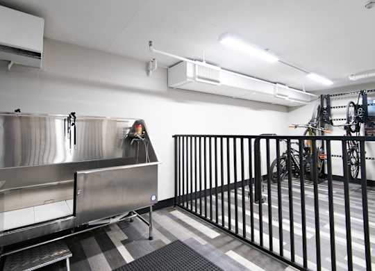 dog wash and bike storage
