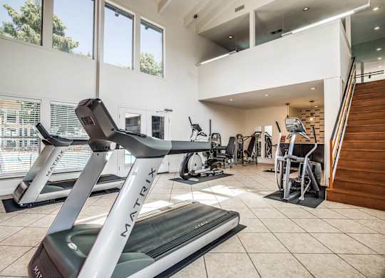 A treadmill with the brand name