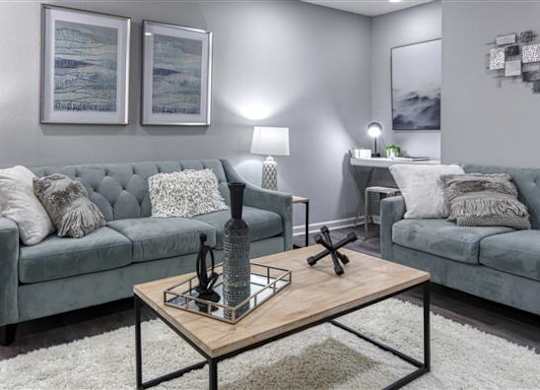 Living Room at Vue on Medlock, Georgia, 30092