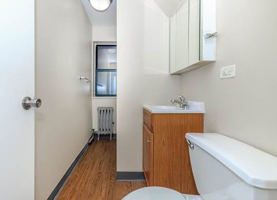 Master Bathroom at Sheridan Park, Chicago, Illinois