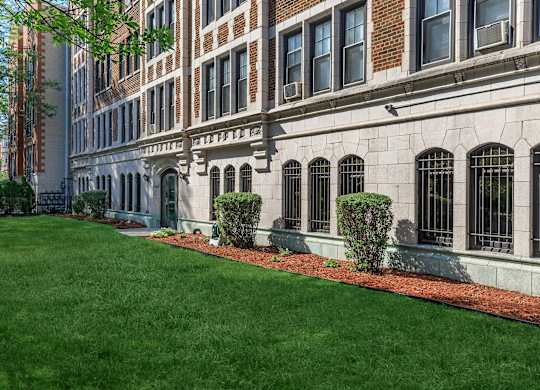 Front View Of Main Building at Sheridan Park, Chicago