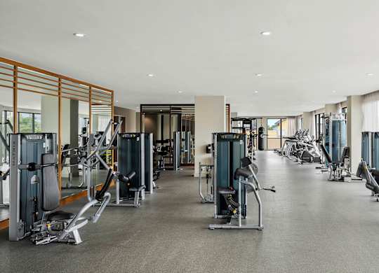 A spacious gym  at Palma, Florida, 33166