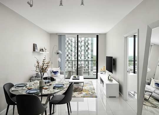 Dining And Living Area at Palma, Doral, Florida
