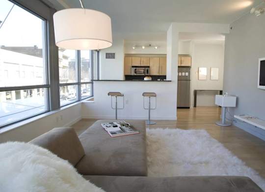 Living Room With Kitchen at 66 Main, Yonkers, NY
