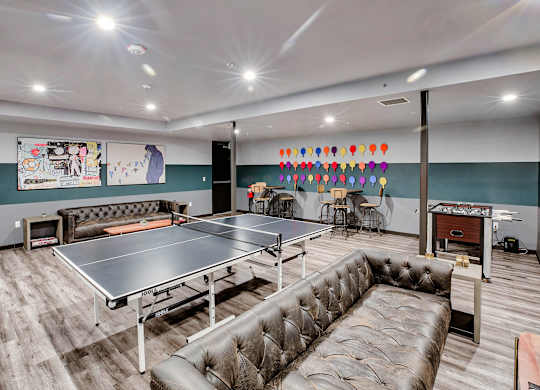 Game Room With Ping Pong Table at The Dillon, California, 90026