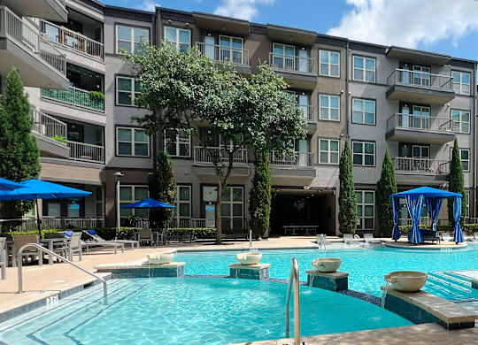 Relaxing Swimming Pool at Civic at Frisco Square Apartments, Frisco, TX