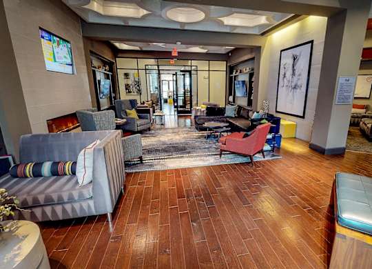 Clubhouse With Ample Sitting at Civic at Frisco Square Apartments, Frisco, 75034