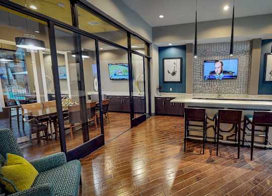 Large Community Clubhouse at Civic at Frisco Square Apartments, Frisco, TX, 75034
