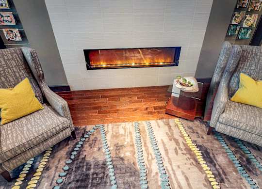 Fireplace Sitting Area at Civic at Frisco Square Apartments, Frisco, 75034