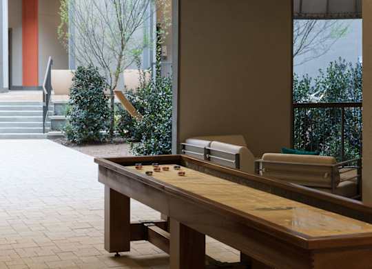 Modern Clubhouse With A Game Room at Civic at Frisco Square Apartments, Frisco