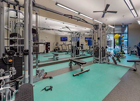 World-Class Fitness Center at Civic at Frisco Square Apartments, Frisco, TX, Texas, 75034