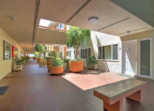 Enclosed Courtyard at Belmont Square, California