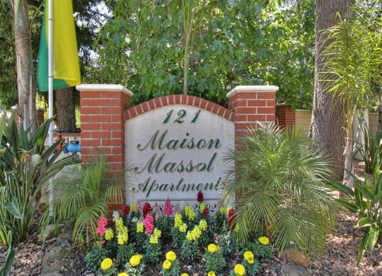 Welcoming Property Signage at Maison Massol, California, 95030