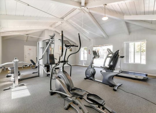 Fitness center treadmill at The Luxe, Santa Clara, CA, 95051