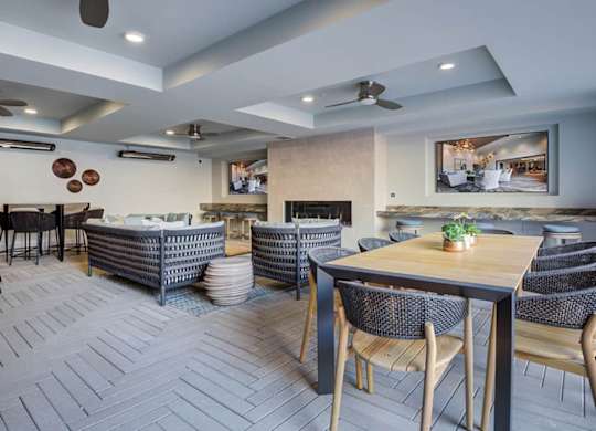 Modern dining room at Renaissance Square, Concord, 94520