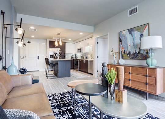Modern Living Room at Renaissance Square, Concord