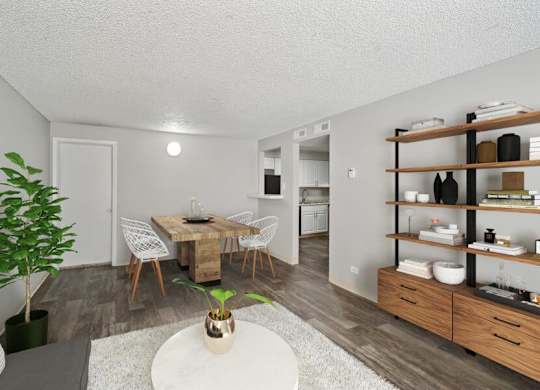 Living Room and Dining Room at Villages at Gateway, Colorado