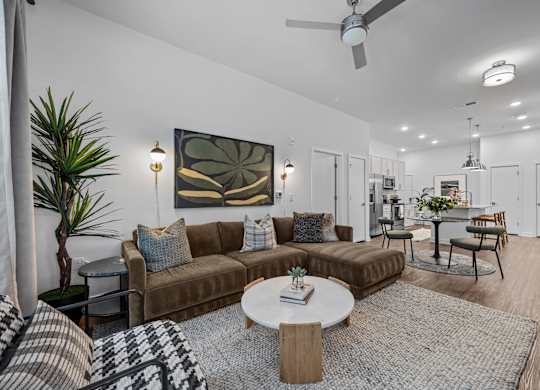 Living Area With Dining Room at Address East End, North Carolina