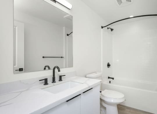 White vanity bathroom