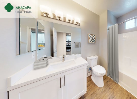 Anacapa - bathroom at Mission Hills Apartment Homes