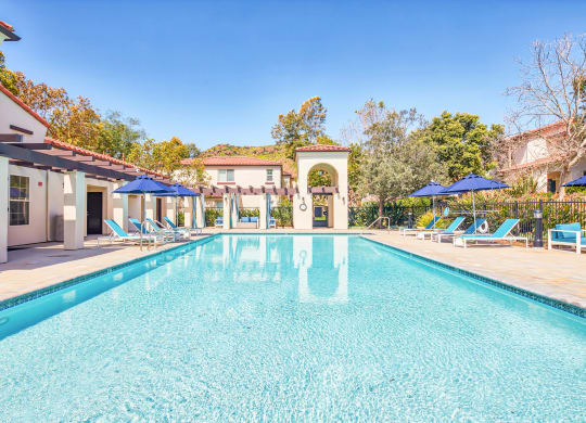 Sparkling Pool at Mission Hills, California