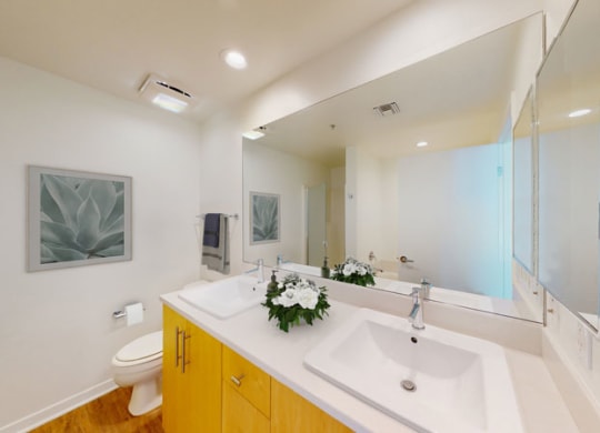 Bathroom in One-Bedroom  at Esprit Apartments, Marina del Rey, 90292