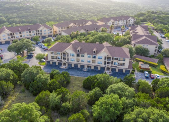 arial view of the club at rolling hills condominiums at The Verandah, Texas, 78726