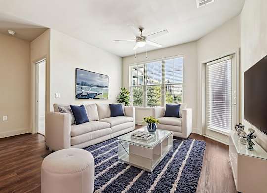 Living Room With TV at North Creek, Hutto, Texas