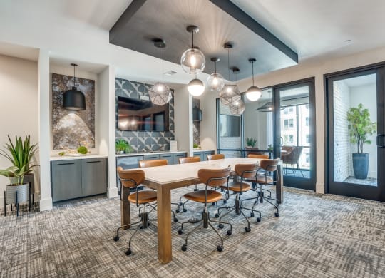 a conference room with a long table and chairs at Aurora Watson Branch, Mansfield, 76063