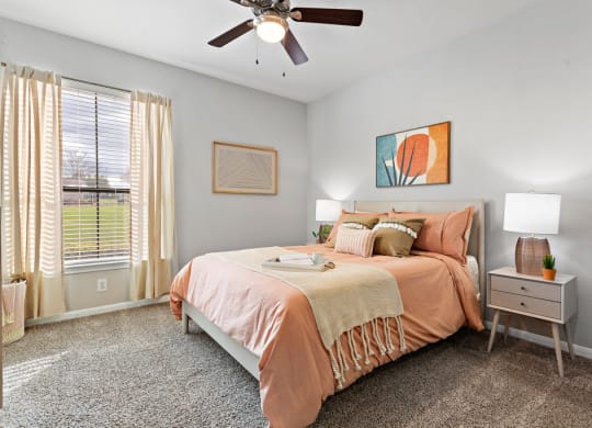 Large bedrooms with lots of natural light! at The Fairways at Star Ranch, Texas