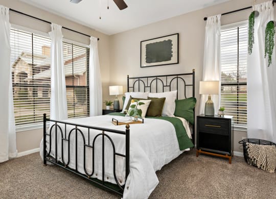 Large bedrooms with lots of natural light! at The Fairways at Star Ranch, Hutto