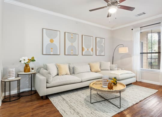 Large living rooms ready for you to entertain! at The Fairways at Star Ranch, Hutto, Texas