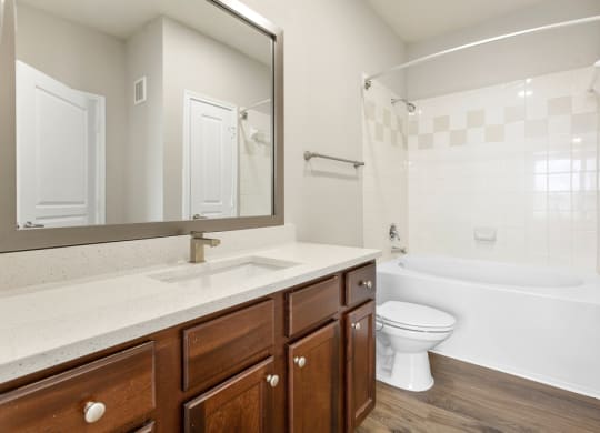 Updated, well lit bathrooms (In some homes). at The Fairways at Star Ranch, Texas