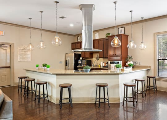 Entertain in the club house kitchen! at The Fairways at Star Ranch, Hutto